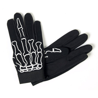 Hot Leathers Skeleton Finger Mechanics Gloves - American Legend Rider