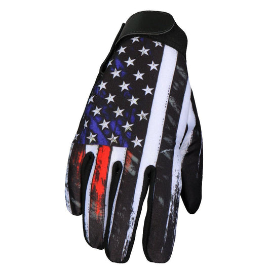 Hot Leathers Vintage American Flag Mechanics Glove - American Legend Rider