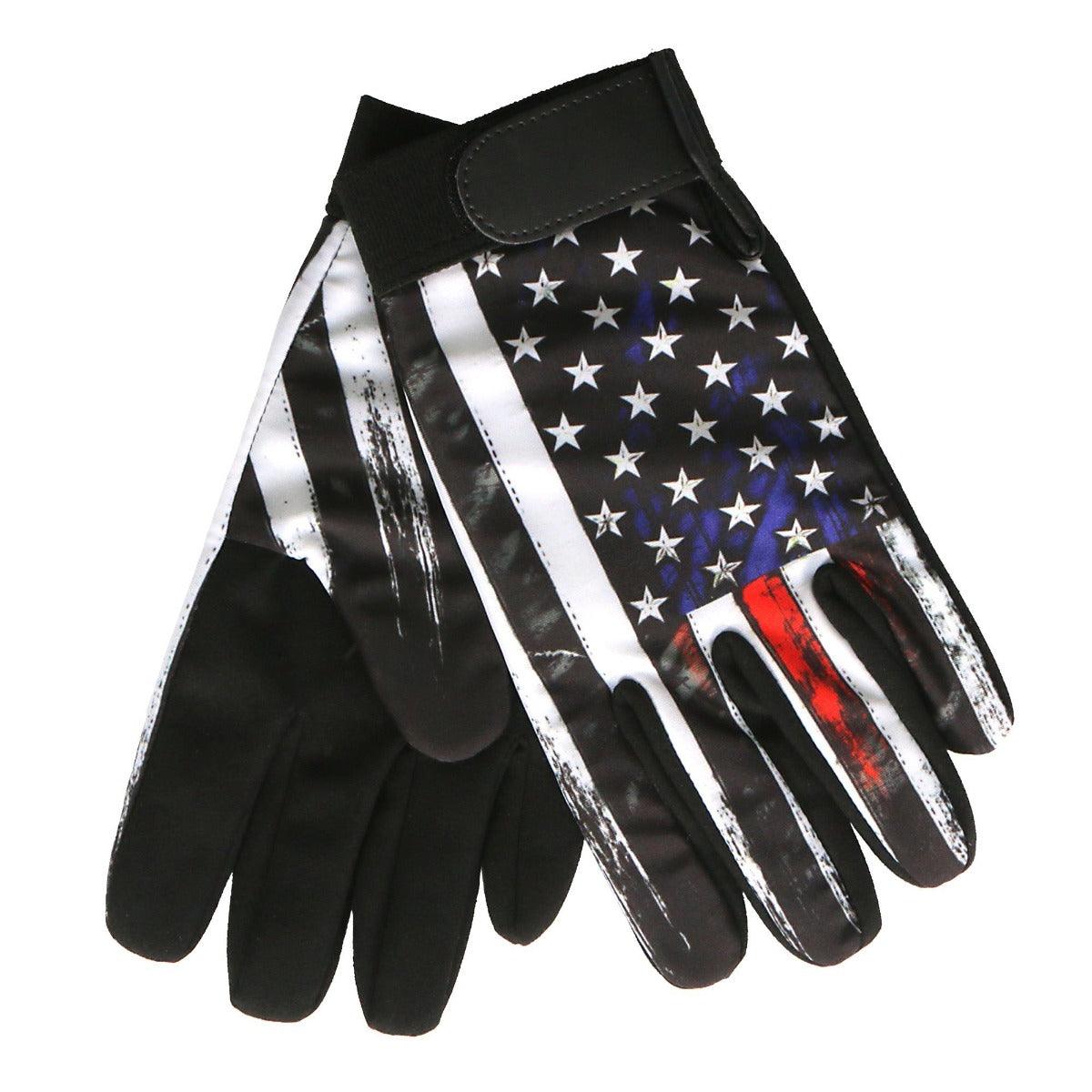 Hot Leathers Vintage American Flag Mechanics Glove - American Legend Rider