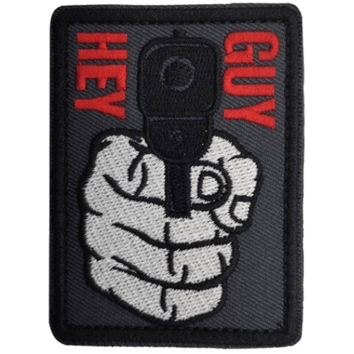 Hey Guy Gun Patch, 6cm x 8cm - American Legend Rider