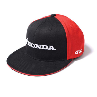Factory Effex Honda Horizontal Flexi-Style Hat, Black/Red - American Legend Rider