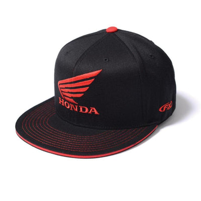 Factory Effex Honda Wing Flex-Fit Hat, Black/Red - American Legend Rider