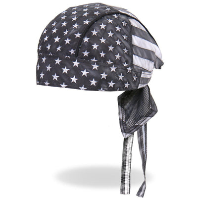 Hot Leathers Gray Flag Headwrap - American Legend Rider