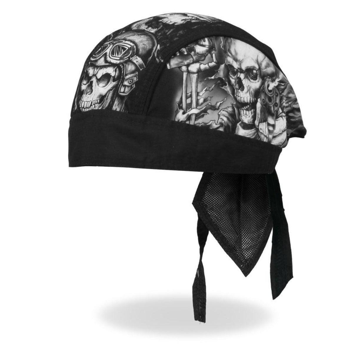 Hot Leathers Smokin Five Skulls Headwrap - American Legend Rider