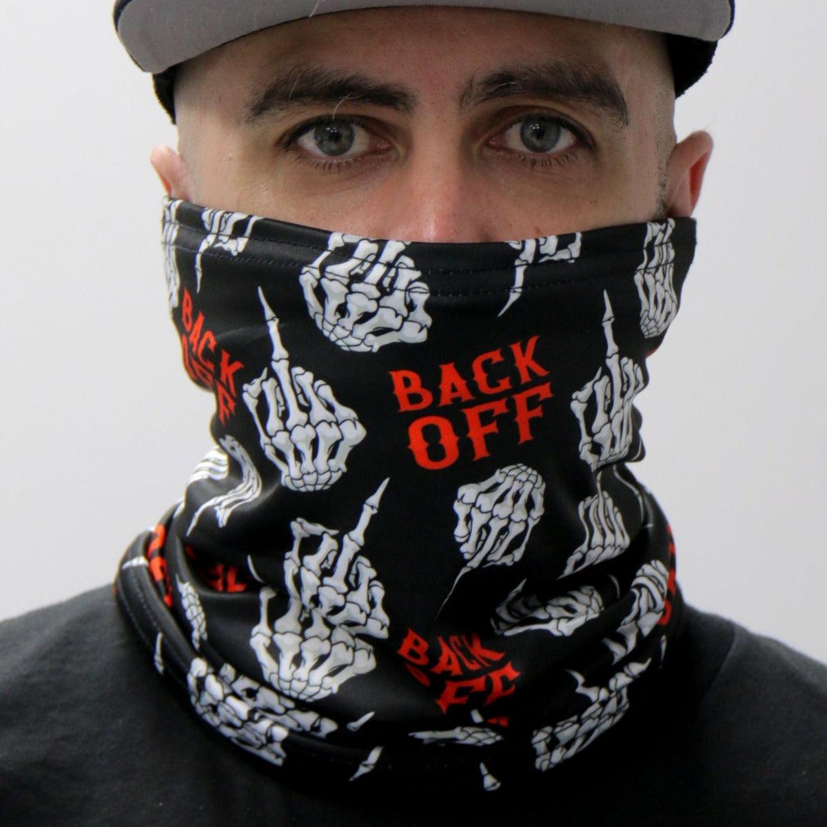 Hot Leathers Back Off Finger Neck Gaiter Mask - American Legend Rider