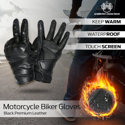 Premium Biker Gloves - American Legend Rider