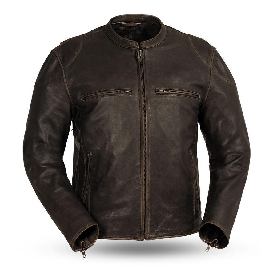 First Manufacturing Indy Motorcycle Leather Jacket - American Legend Rider