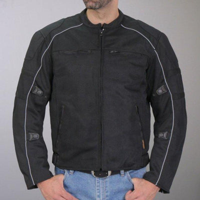 Hot Leathers Men's All Weather Armored Nylon Jacket - American Legend Rider