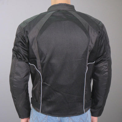 Hot Leathers Men's Armored Jacket With Reflective Piping - American Legend Rider