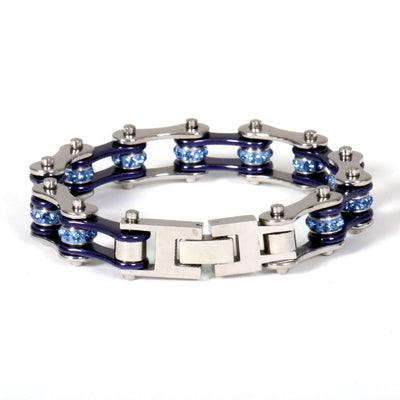 Hot Leathers Dark Blue Motorcycle Chain Bracelets - American Legend Rider