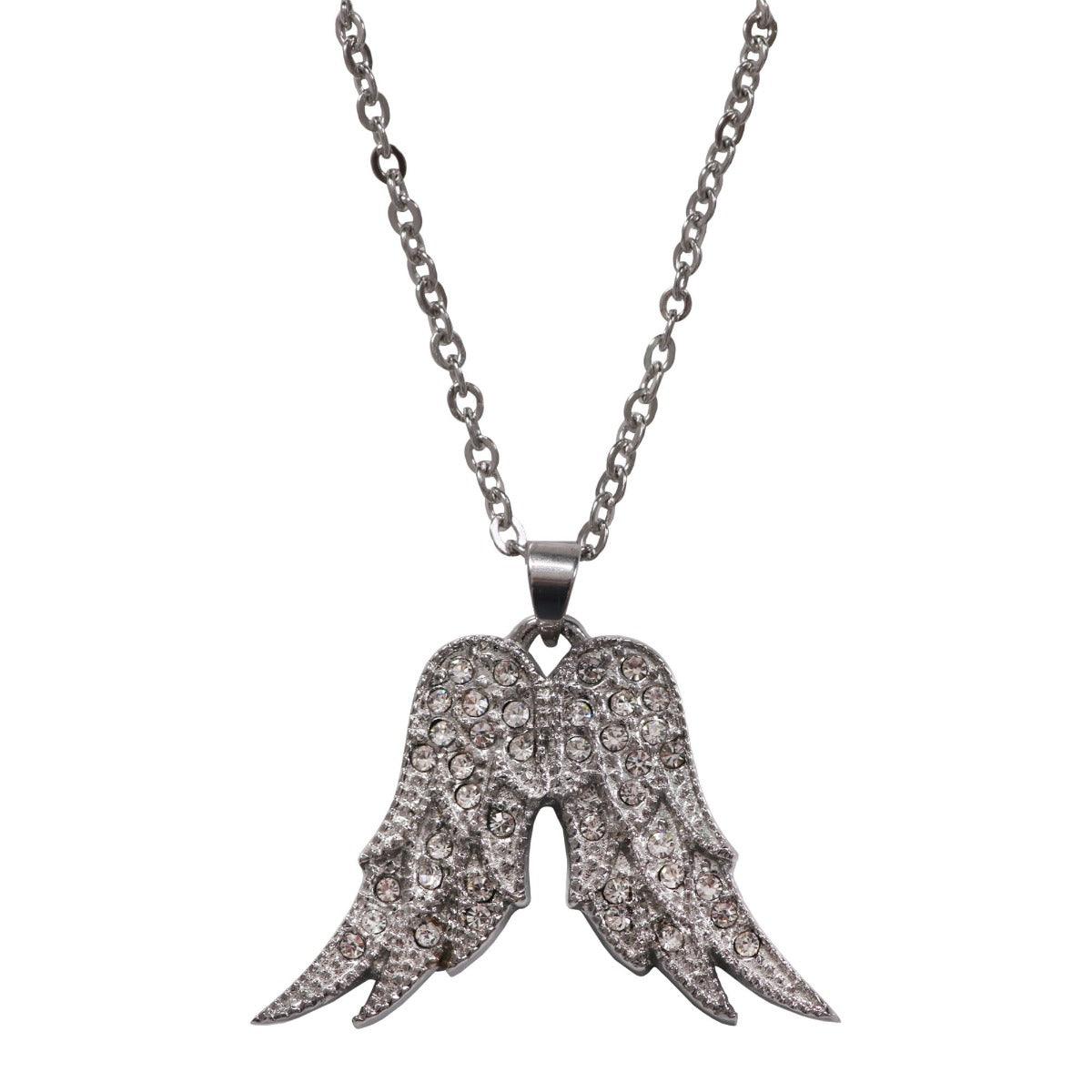 Hot Leathers Angel Wings Necklace - American Legend Rider
