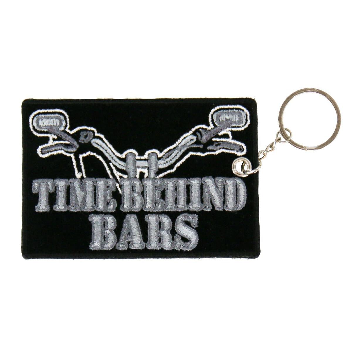 Hot Leathers Time Behind Bars Embroidered Key Chain - American Legend Rider