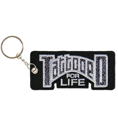 Hot Leathers Tattooed For Life Embroidered Key Chain - American Legend Rider