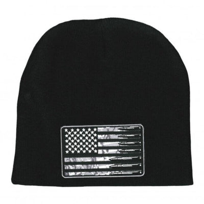 Hot Leathers Usa Flag Bullets Knit Hat - American Legend Rider