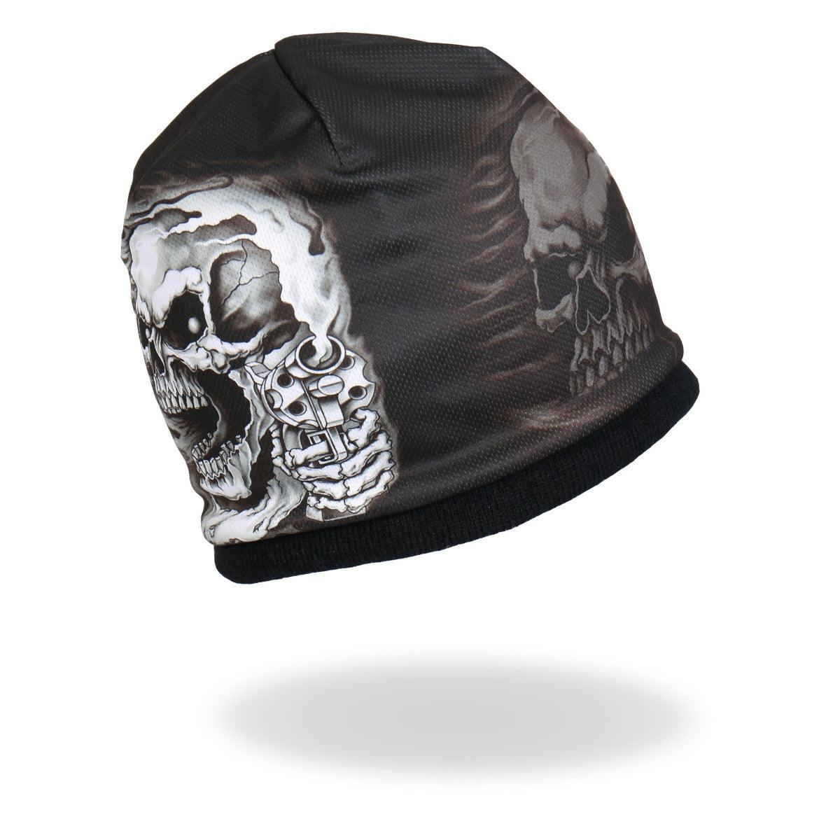 Hot Leathers Sublimated Assassin Skull Beanie - American Legend Rider
