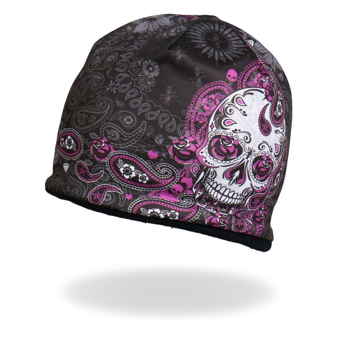 Hot Leathers Sublimated Sugar Paisley 2 Beanie - American Legend Rider