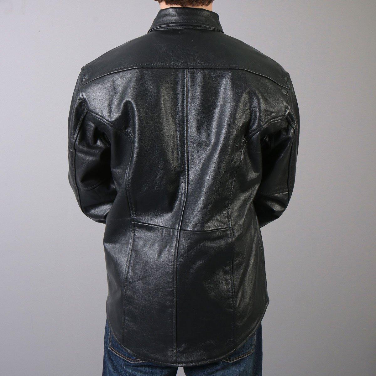Hot Leathers Men's Leather Shirt - American Legend Rider