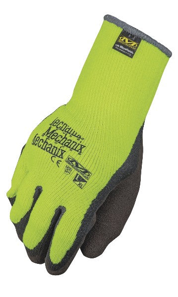 Mechanixwear Thermal Knit Dip Hi-Viz Yellow Glove - Small/Medium