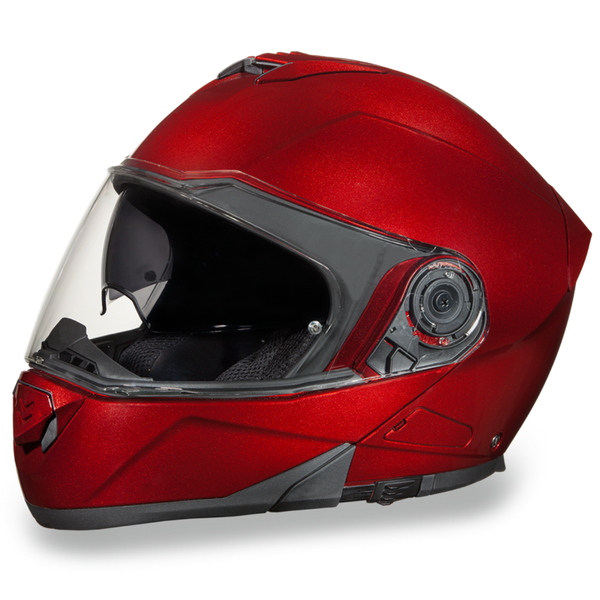 DOT Modular Helmet Daytona Glide Black Cherry Metallic – American Legend Rider