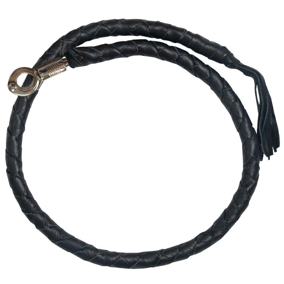Hot Leathers "Get Back" Genuine Leather Whip - American Legend Rider