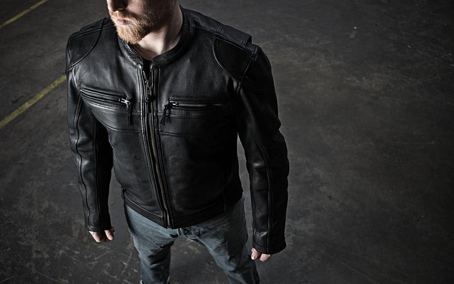 First Manufacturing Nemesis Men's Motorcycle Leather Jacket (Black, M-5XL) - American Legend Rider