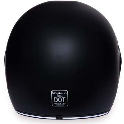 Daytona D.O.T Retro - Dull Black w/Dull Black Accents
