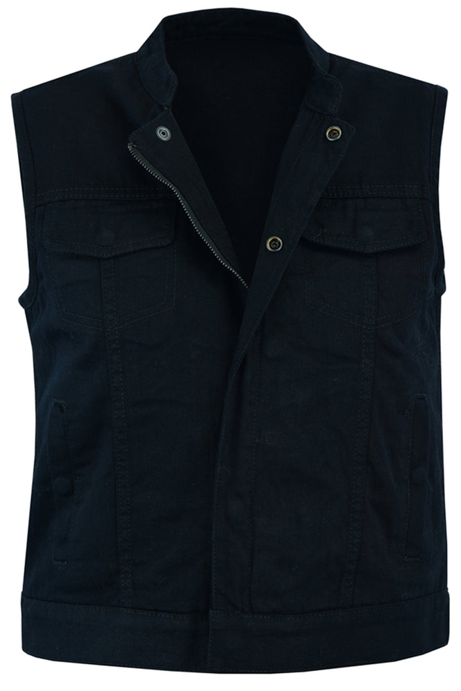 Daniel Smart Women's Advance Black Construction Denim Vest