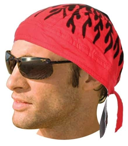 Daniel Smart Headwrap Red Flames