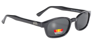 Daniel Smart KD's Blk Frame/Polarized Gray Lens sunglasses displayed against a white background.