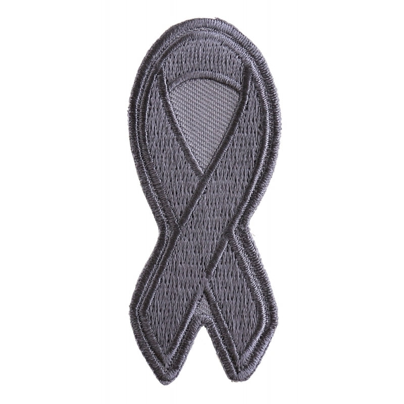 Daniel Smart Gray Asthma and Brain Cancer Awareness Ribbon Patch