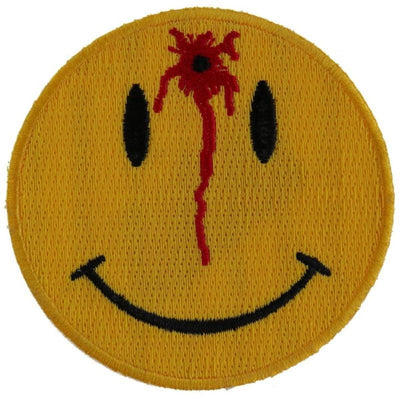 Daniel Smart Shot Smiley Face Embroidered Iron On Patch, 3 x 3 inches - American Legend Rider