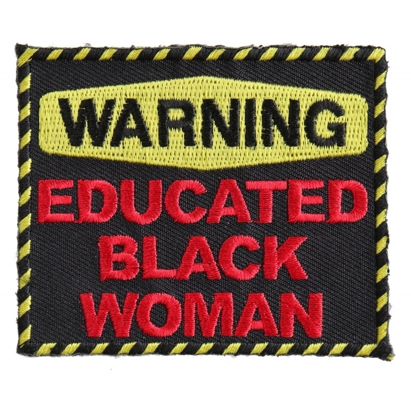 Daniel Smart Warning Educated Black Woman Fun Patch