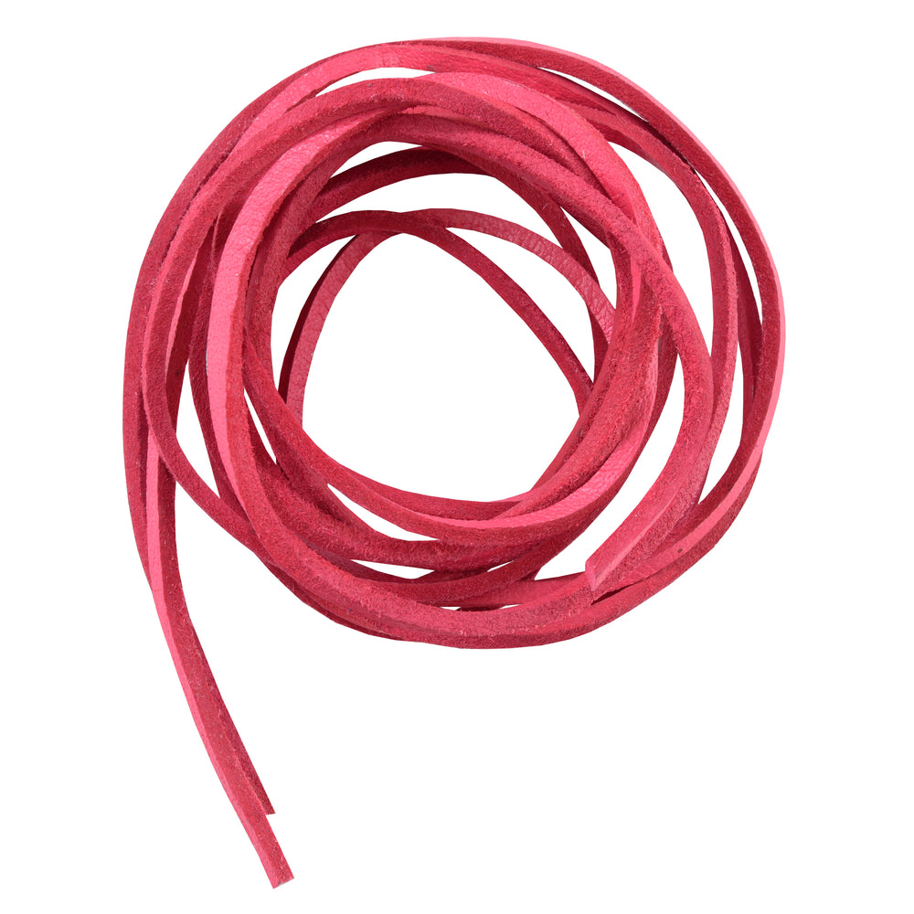 Daniel Smart 6' Feet Leather Laces - Hot Pink