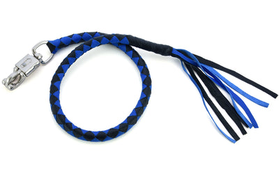 Daniel Smart Leather Biker Whip-Blue/Black