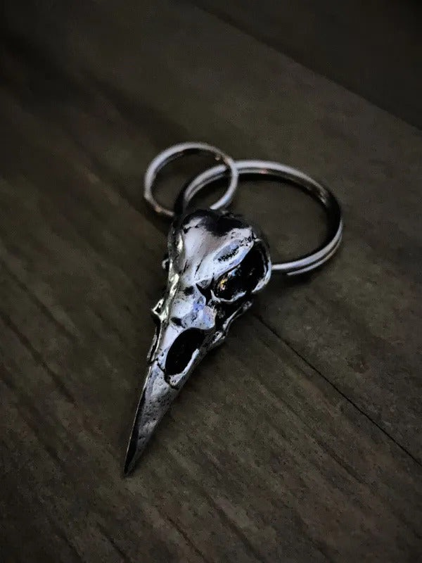 Daniel Smart Raven Skull Keychain