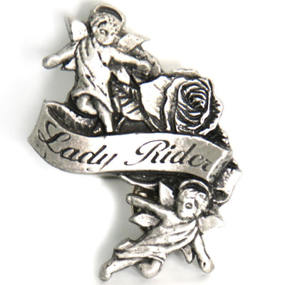 Hot Leathers Lady Rider Angels Pin - American Legend Rider