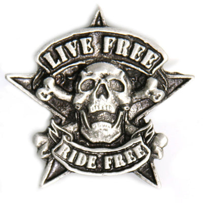 Hot Leathers Camo Skull Pin - American Legend Rider