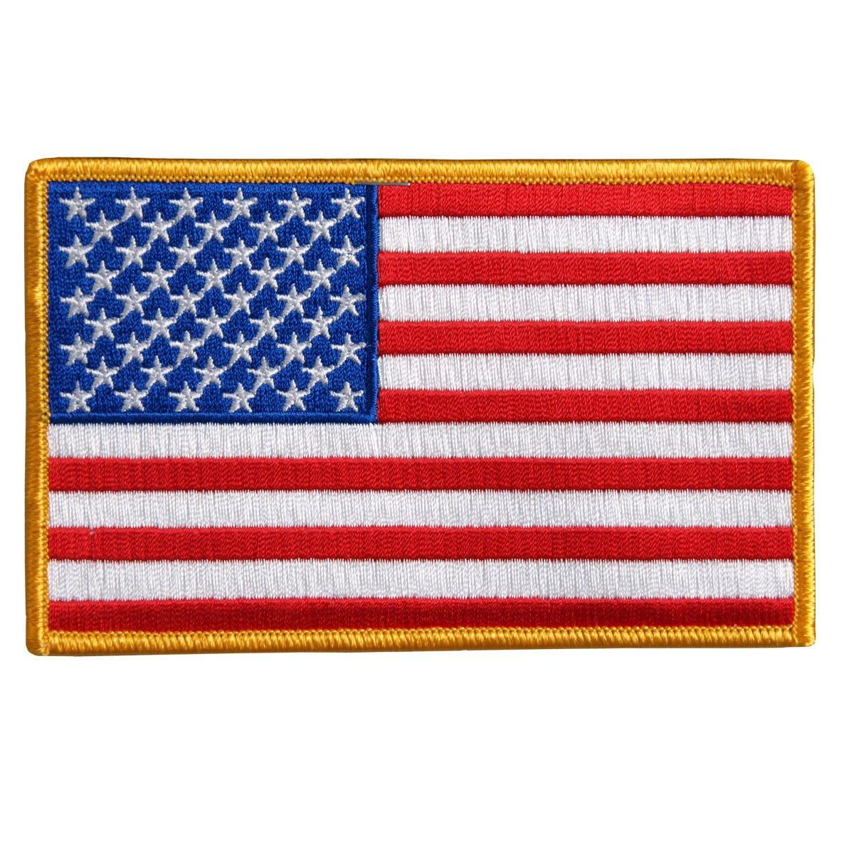 Hot Leathers 10" X 6" American Flag Patch - American Legend Rider