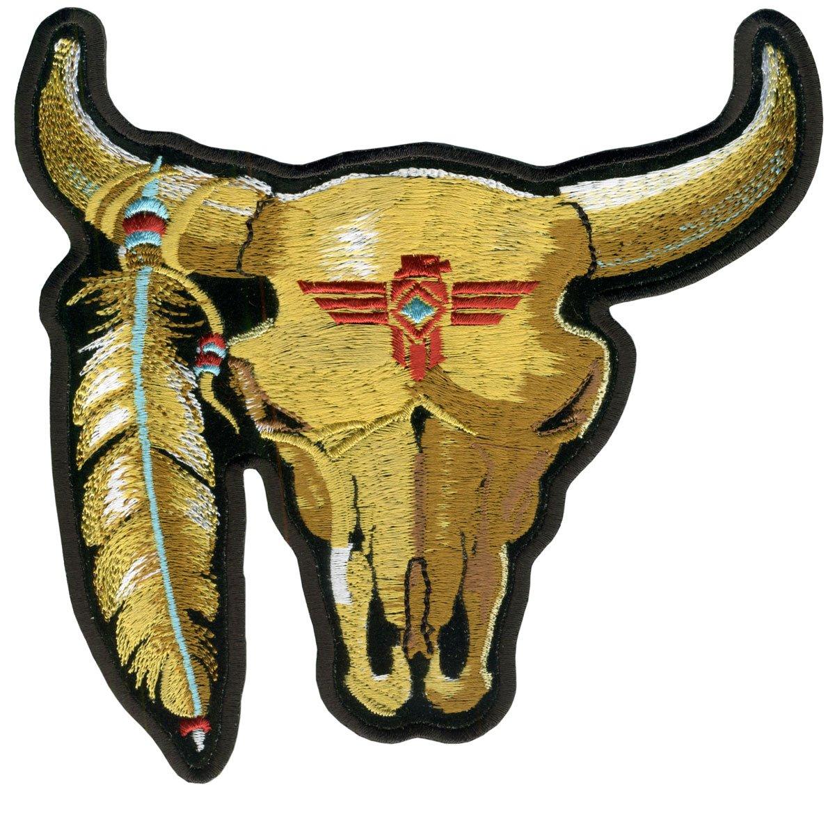 Hot Leathers Cattle Skull 3" X 3" Patch - American Legend Rider