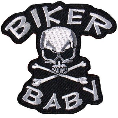 Hot Leathers Biker Baby Skull N' Bone 3" X 3" Patch - American Legend Rider