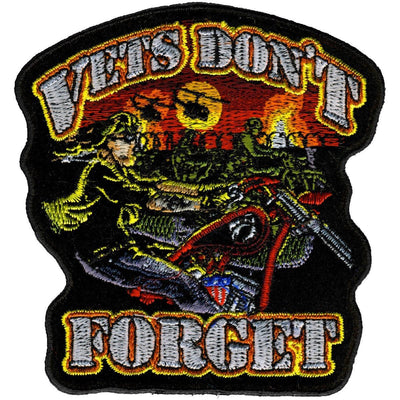 Hot Leathers Patch Vets Don'T Forget 4" - American Legend Rider