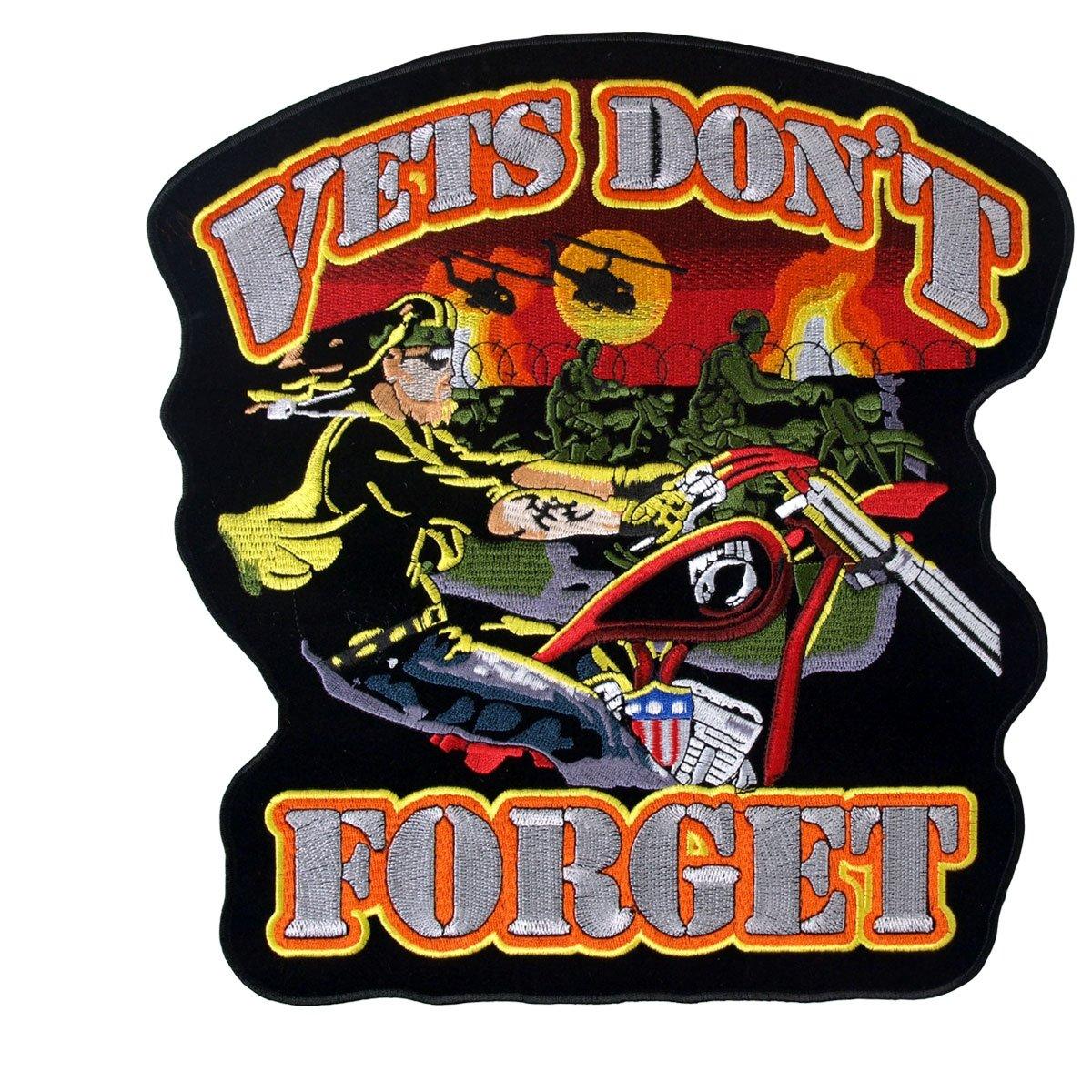 Hot Leathers 11" X 12" Vets Don'T Forget Patch - American Legend Rider