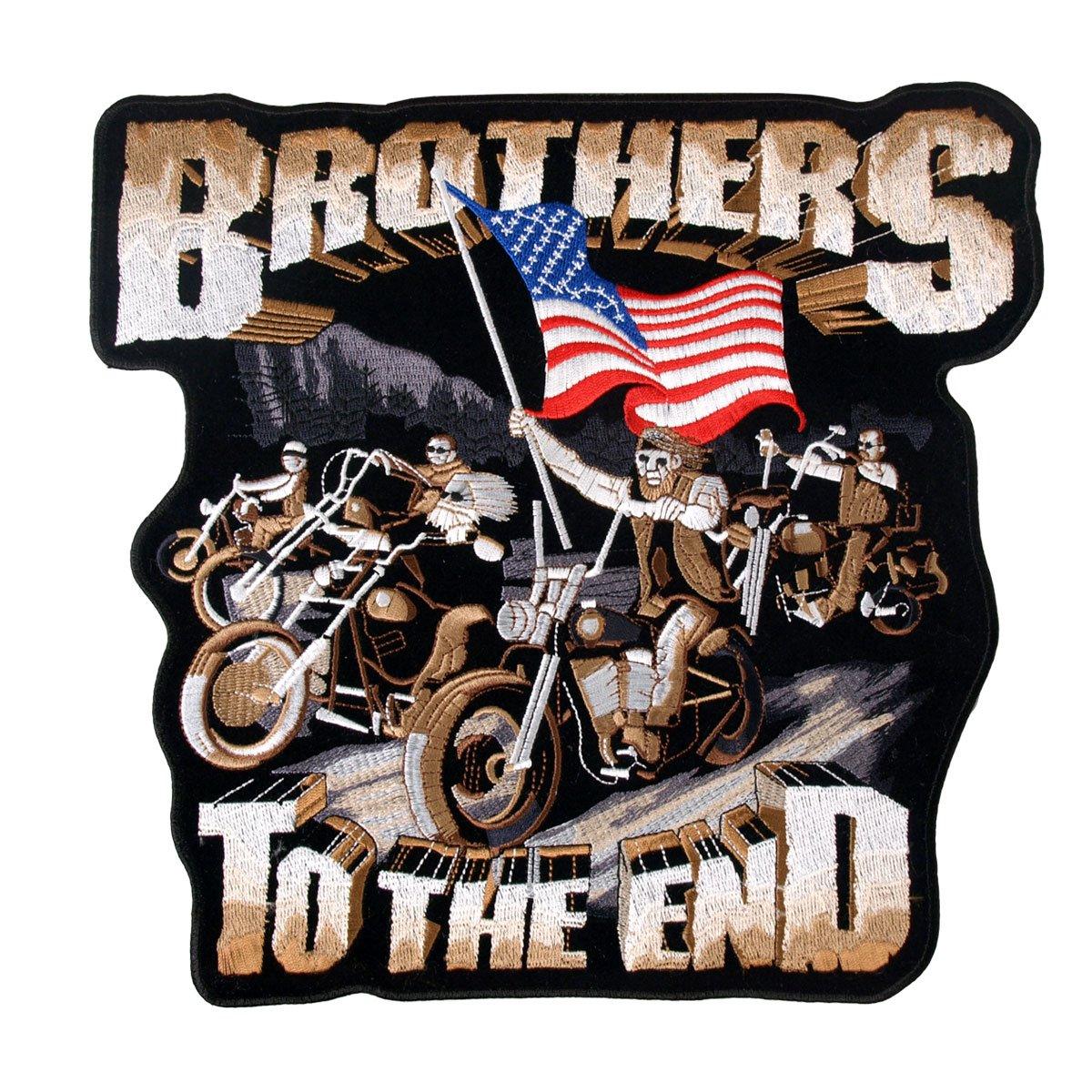 Hot Leathers Brothers Til The End 11" X 10" Patch - American Legend Rider