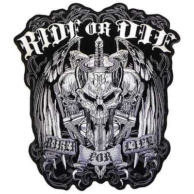 Hot Leathers 5" X 5" Ride Or Die Biker For Life Patch - American Legend Rider