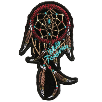 Hot Leathers 3" X 5" Wild Forever Dream Catcher Ladies Patch - American Legend Rider