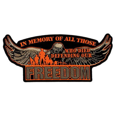 Hot Leathers Defending Our Freedom 11" X 5" Patch - American Legend Rider