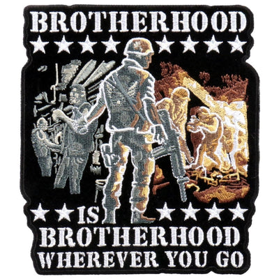 Hot Leathers 5" X 6" Brotherhood Wherever You Go Patch - American Legend Rider