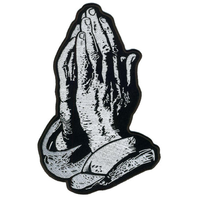 Hot Leathers Patch Prayer Hands 5" - American Legend Rider