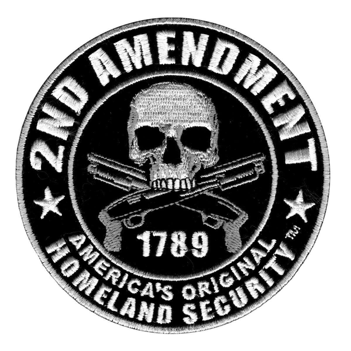 Hot Leathers 2Nd Amendment America'S Original Homeland Security Embroidered 9" X 9" Patch - American Legend Rider