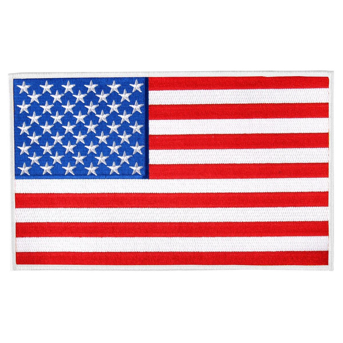 Hot Leathers American Flag White Border 3" X 2" Patch - American Legend Rider